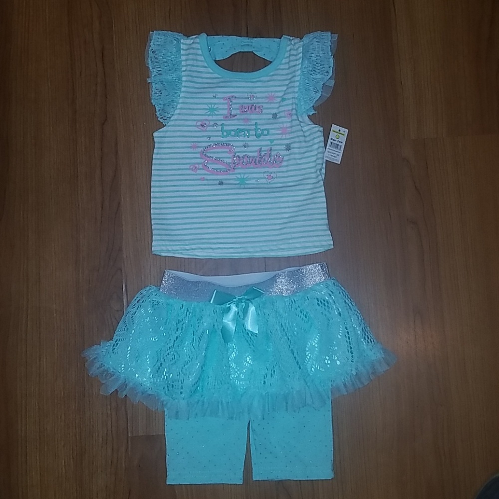 NWT "DDGDarlings"2pc outfit w/top & tutu legging